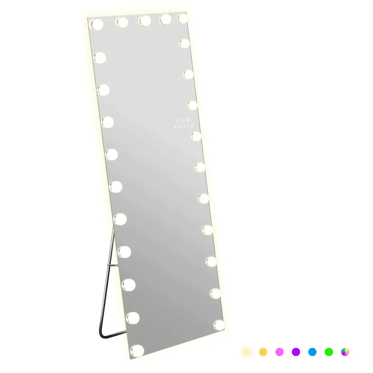 VANITII Hollywood Vanity Mirror - Full Length Vanity Mirror with RGB Lighting