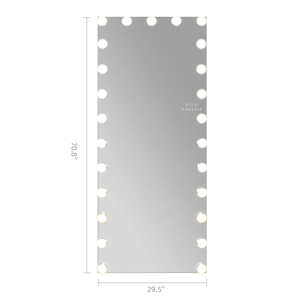 VANITII Hollywood Vanity Mirror - Full Length Vanity Mirror with RGB Lighting