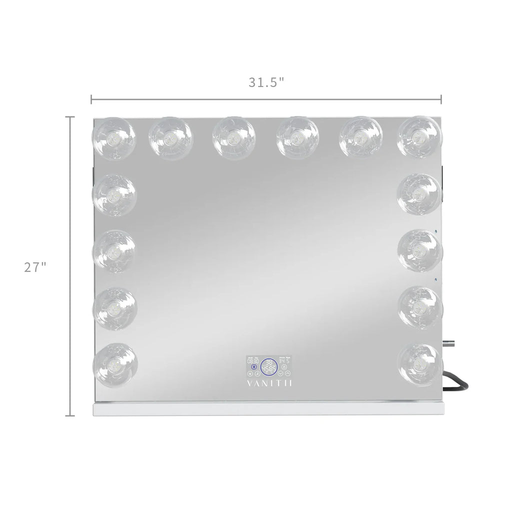 VANITII Marilyn Hollywood Vanity Mirror Pro Max- Tabletop or Wall Mount Vanity Mirror with 14 G95FLM Bulbs